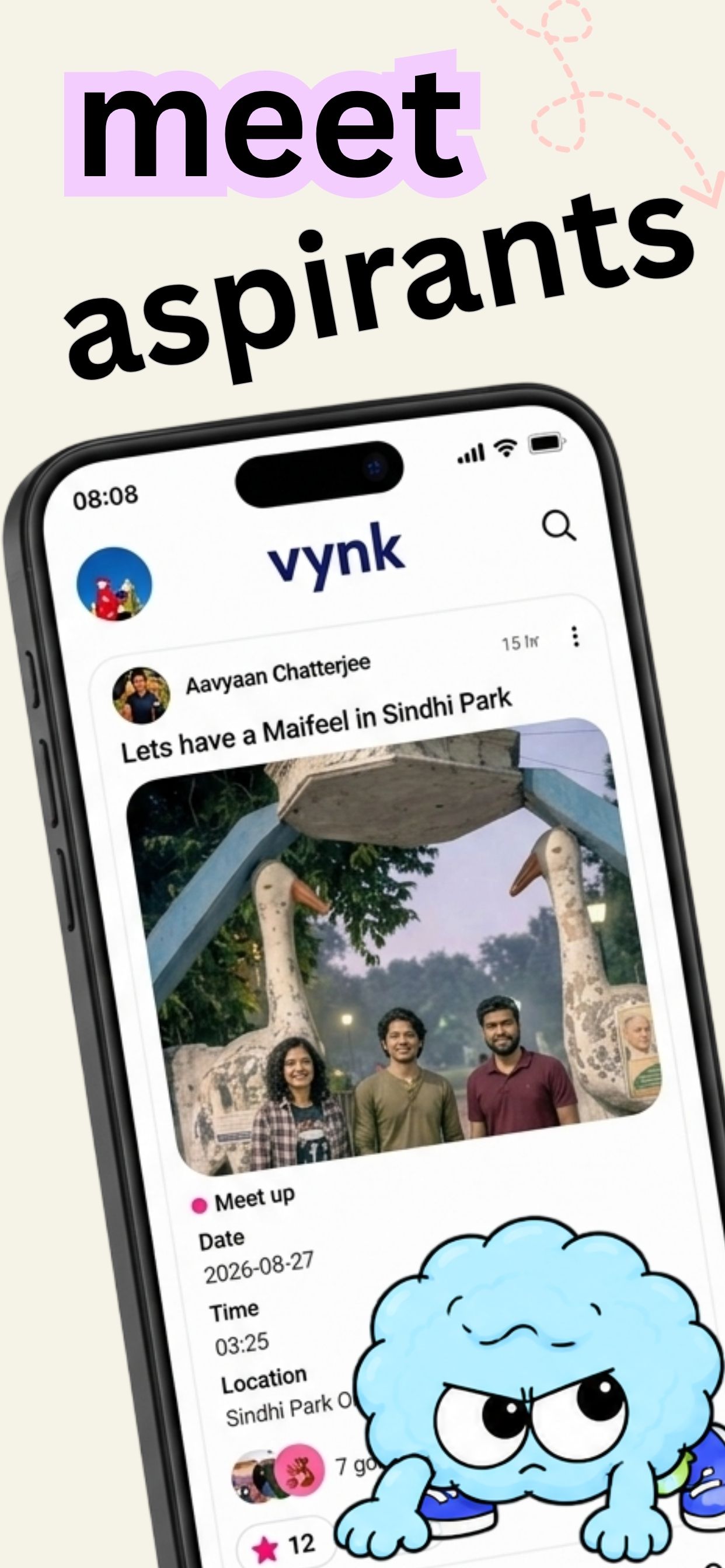 Vynk Messaging – real-time UPSC chat